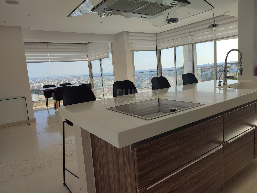 For Sale Luxury Four-Bedroom Penthouse with Panoramic Views of Limassol, in Panthea