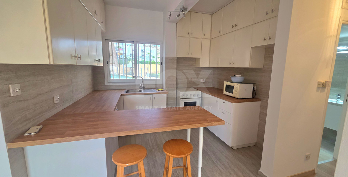 Near The Sea, Fully Renovated unfurnished (optional furhised) Two-Bedroom Penthouse for Rent in Parekklisia Tourist Area , Limassol