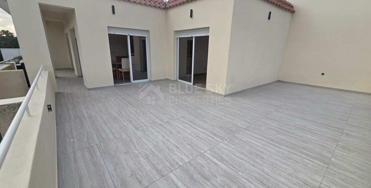 Near The Sea, Fully Renovated unfurnished (optional furhised) Two-Bedroom Penthouse for Rent in Parekklisia Tourist Area , Limassol