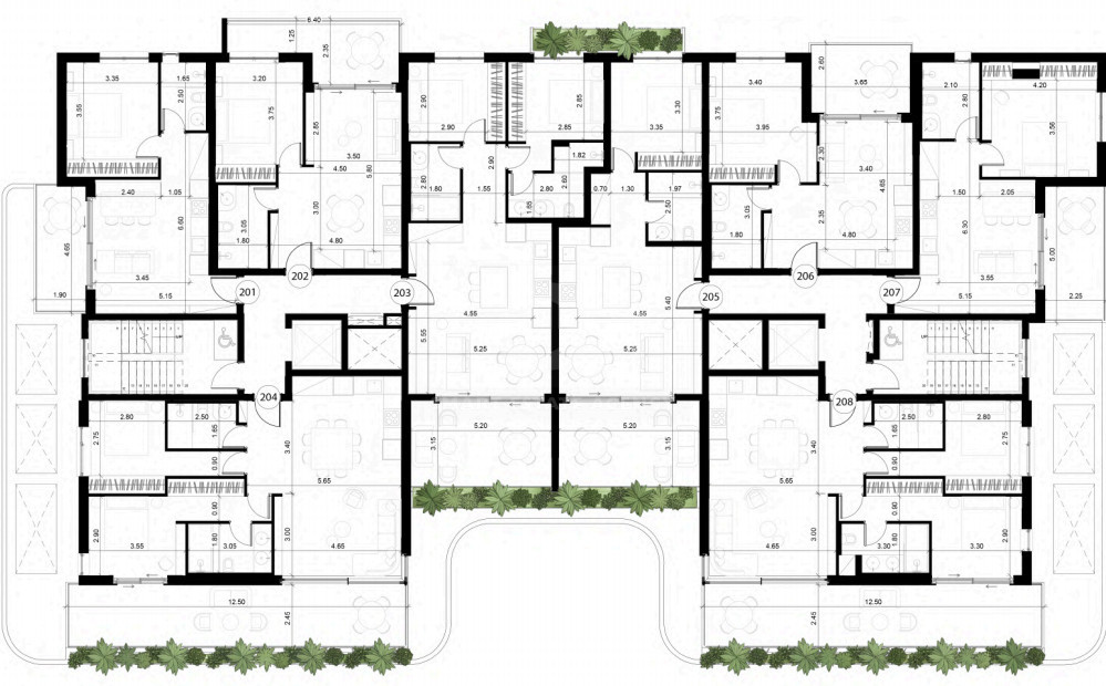Contemporary 1-Bedroom Residence with Private Planted Garden
