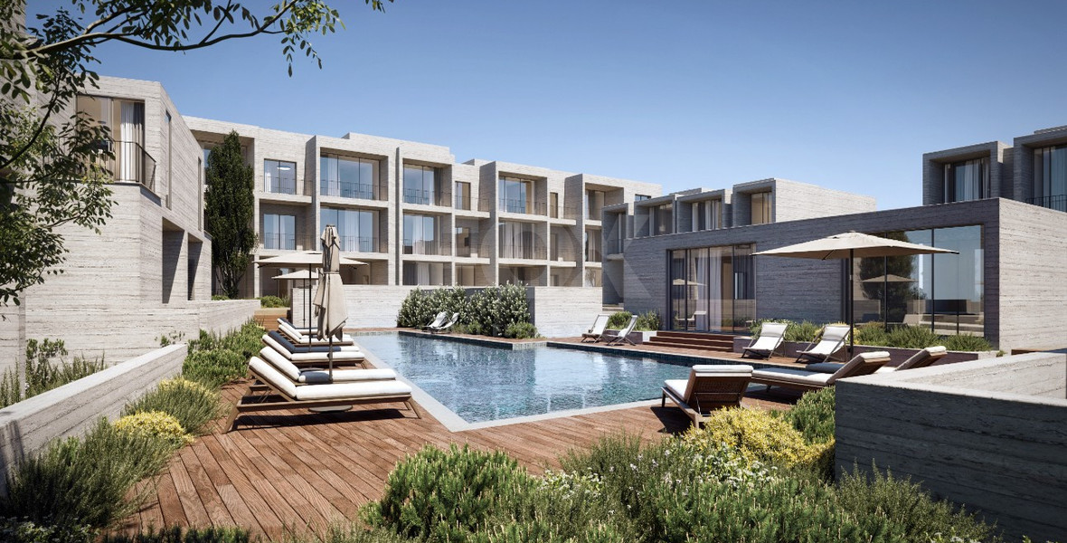 Luxury two Bedroom key ready apartment in Emba, Paphos | Communal swimming pool & Energy Class A-Contemporary Living in a Serene Setting