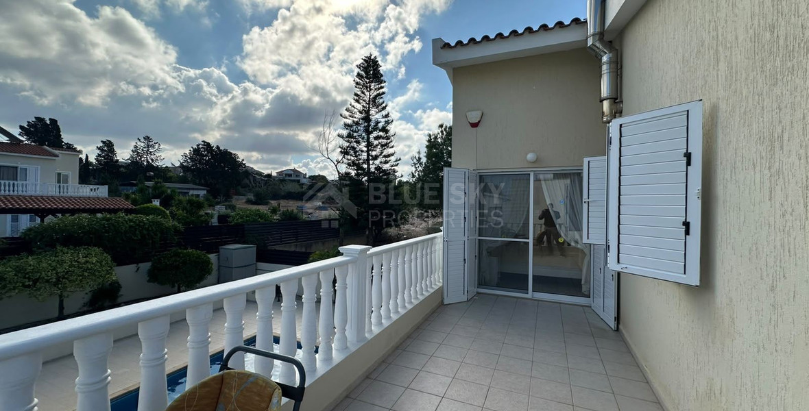 Luxury four Bedroom Detached Villa with Private Pool & Sea Views for Sale in Sea Caves – St George, Paphos | Full title deeds