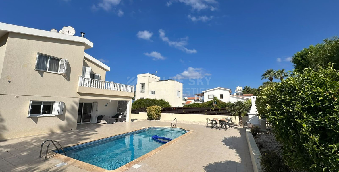Luxury four Bedroom Detached Villa with Private Pool & Sea Views for Sale in Sea Caves – St George, Paphos | Full title deeds