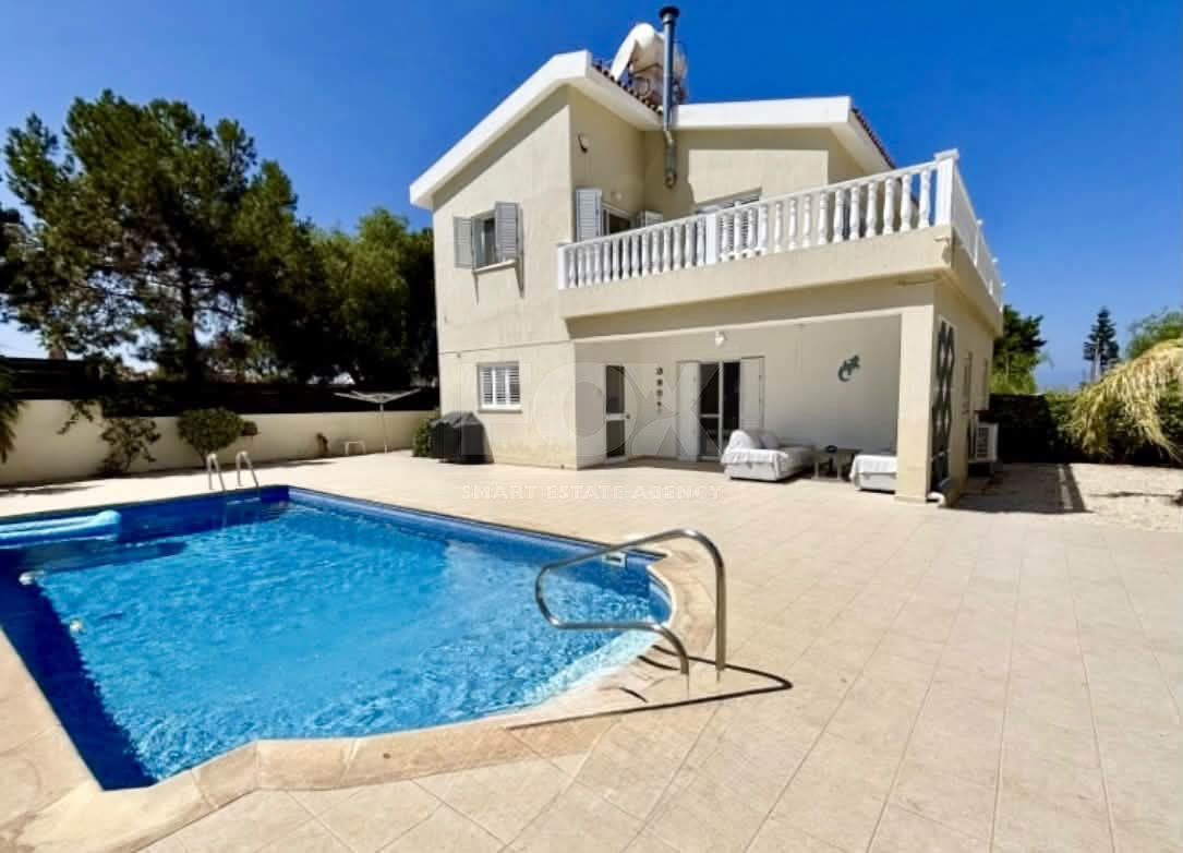 Luxury four Bedroom Detached Villa with Private Pool & Sea Views for Sale in Sea Caves – St George, Paphos | Full title deeds