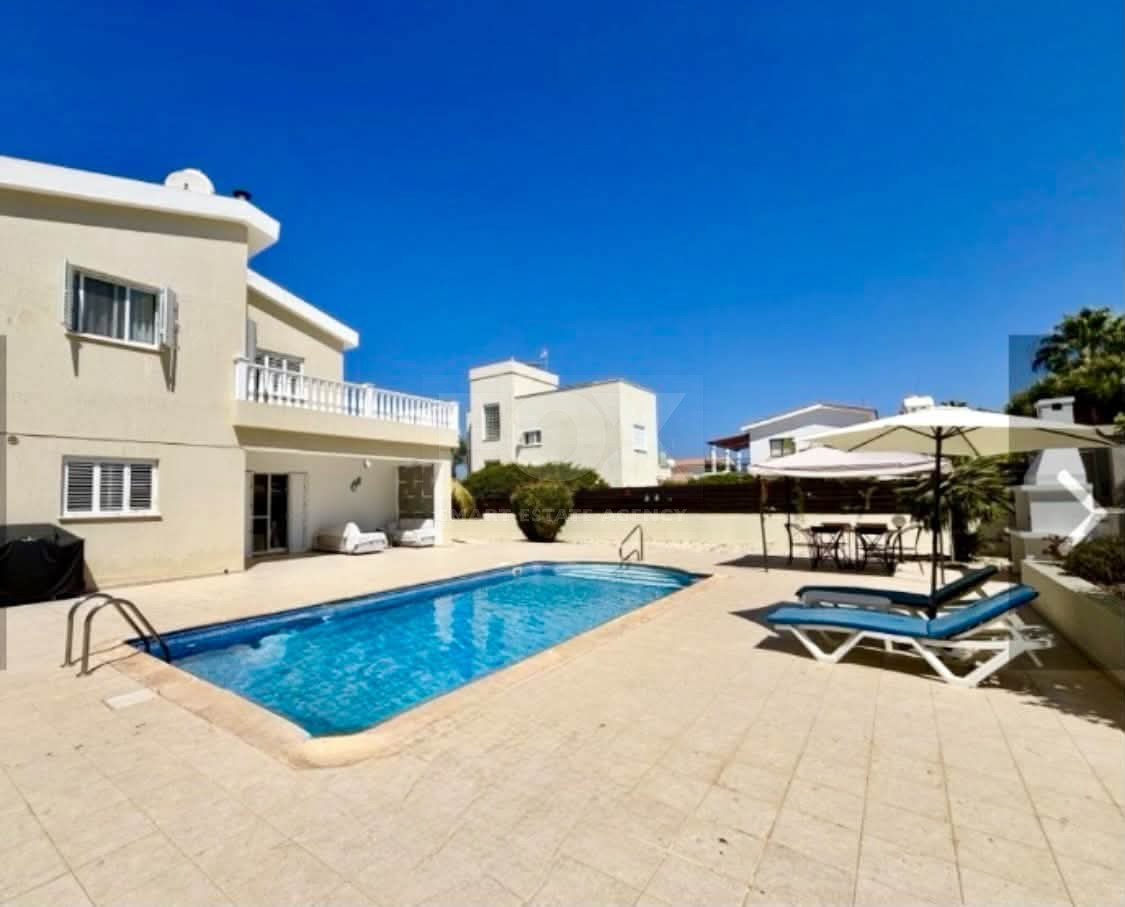 Luxury four Bedroom Detached Villa with Private Pool & Sea Views for Sale in Sea Caves – St George, Paphos | Full title deeds