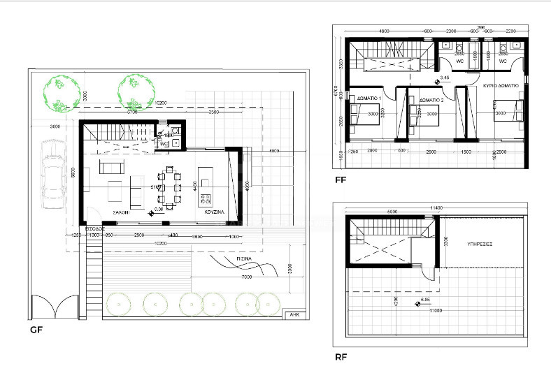 Three-Bedroom Villa with Private Pool and Roof Garden in Kato Paphos, for sale