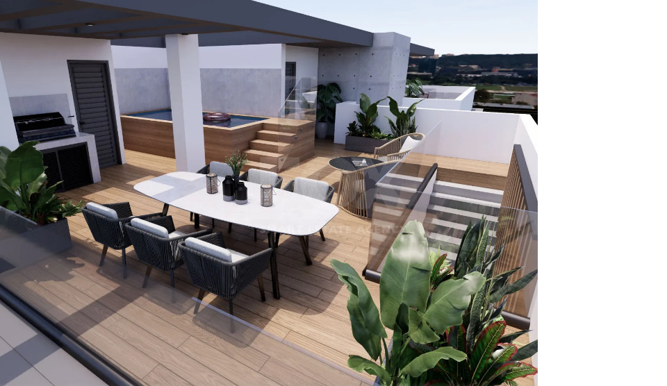 Luxury 2-Bedroom Apartment with Potential 3rd Bedroom, Private Roof Garden & Pool for Sale in Agios Athanasios, Limassol