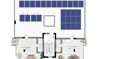 Top-Floor 2-Bedroom Apartment with Private Roof Garden