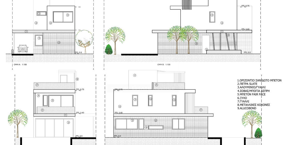Three bedroom villas , Mediterranean Villas in Anavargos, Paphos | Modern Family Living-Key ready