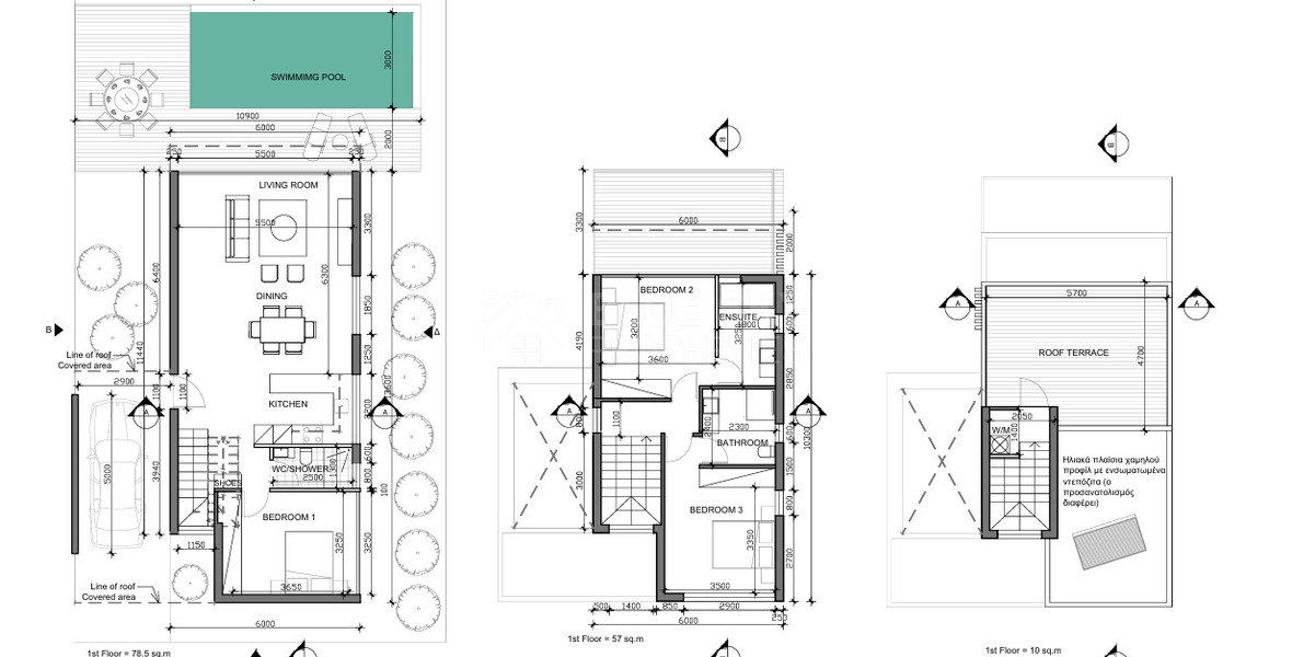 Three bedroom villas , Mediterranean Villas in Anavargos, Paphos | Modern Family Living-Key ready