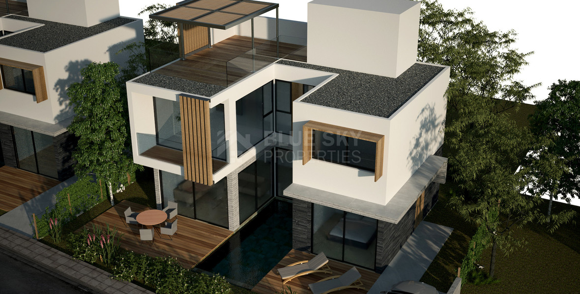 Three bedroom villas luxury Villa in Anavargos, Paphos | Private Pool & Roof Garden, for sale