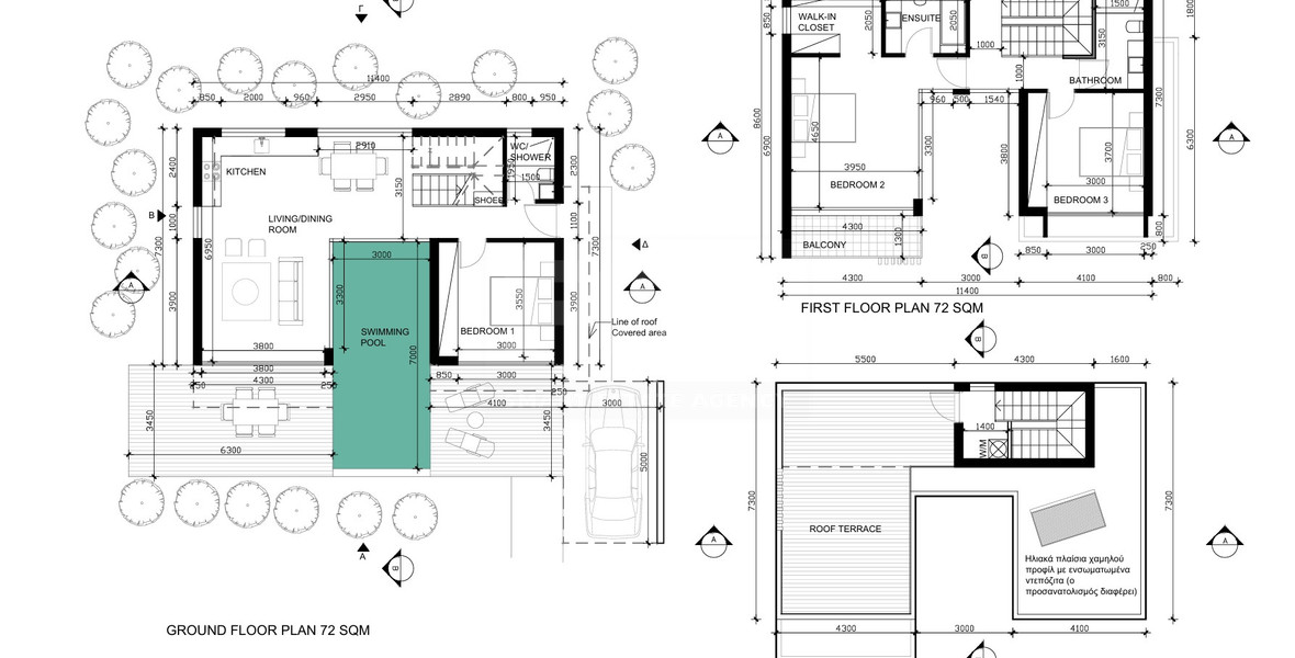 Three bedroom villas luxury Villa in Anavargos, Paphos | Private Pool & Roof Garden, for sale