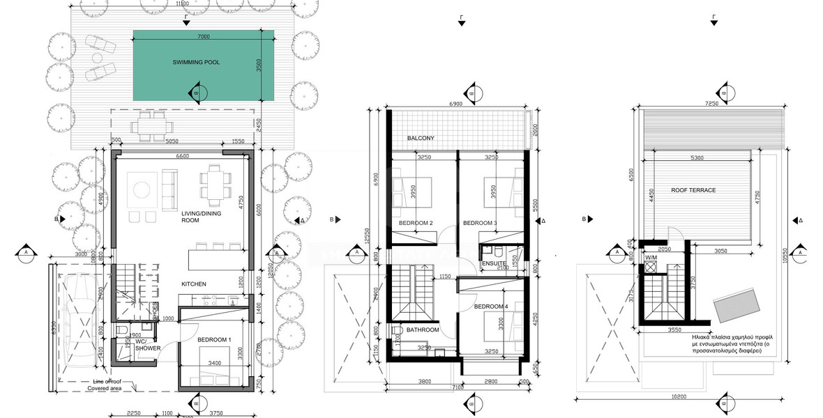 For sale Exclusive four Bedroom Villas in Anavargos, Paphos |  Roof Garden