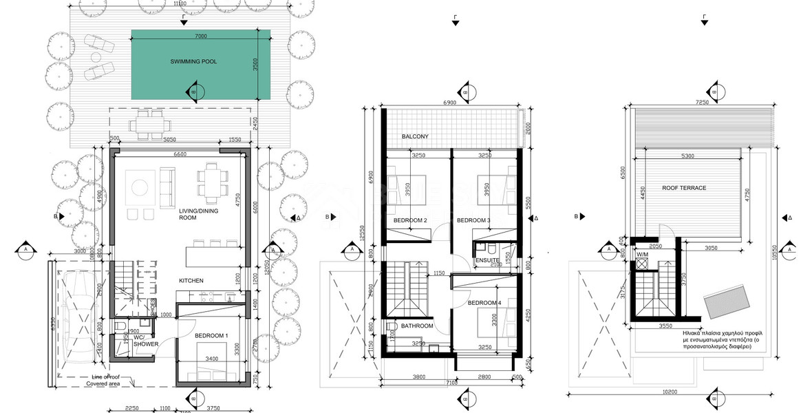 For sale Exclusive four Bedroom Villas in Anavargos, Paphos |  Roof Garden