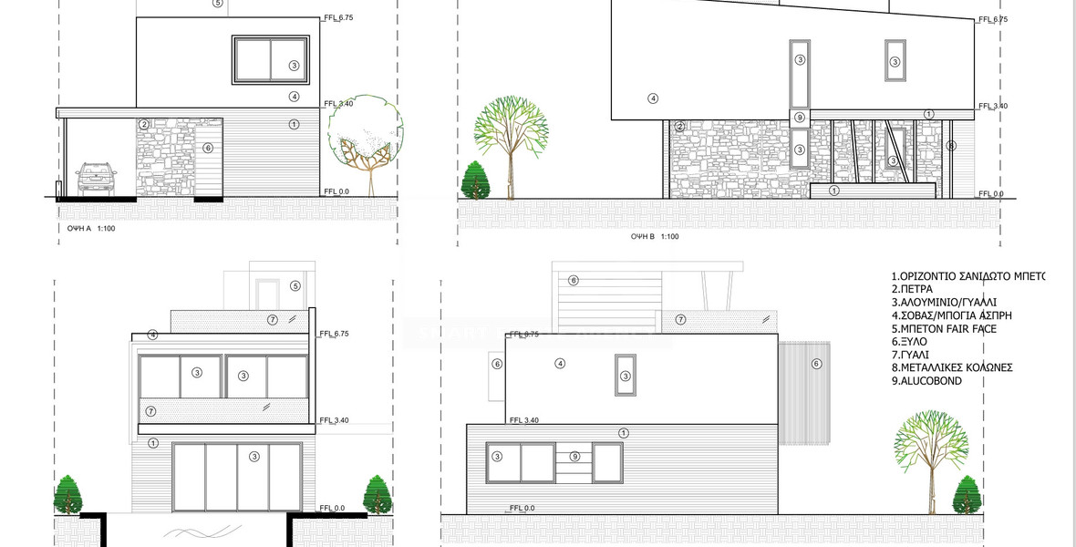 For sale Exclusive four Bedroom Villas in Anavargos, Paphos |  Roof Garden