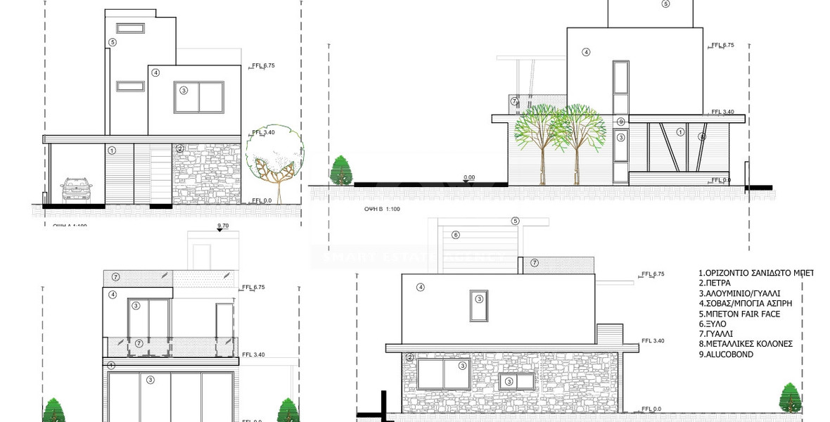 For sale Exclusive three Bedroom Villas in Anavargos, Paphos |  Roof Garden