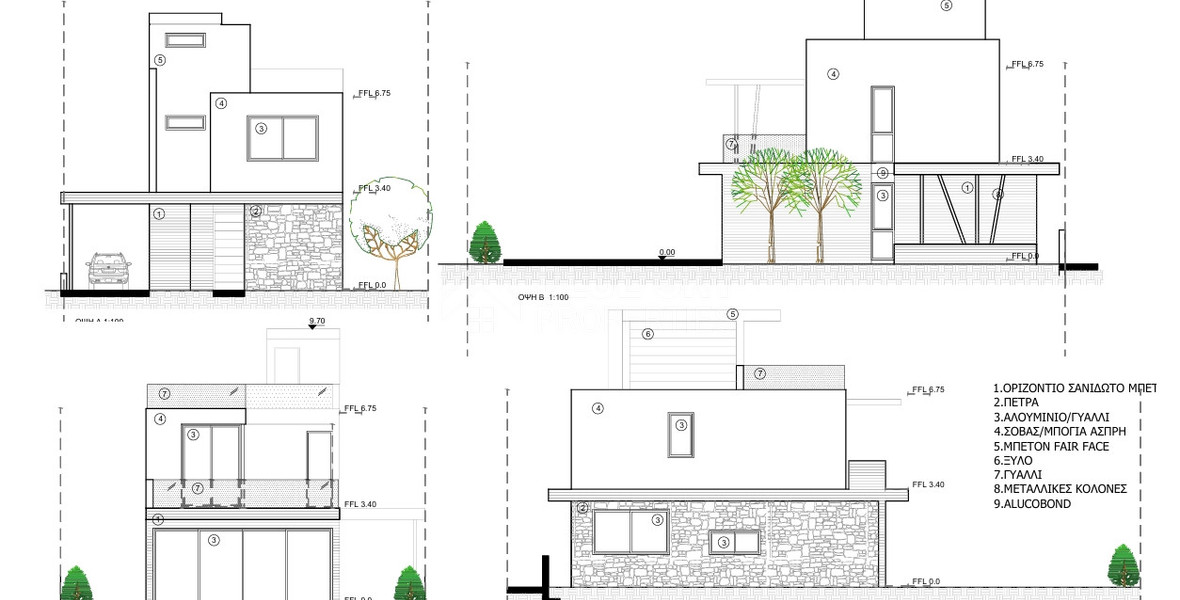 For sale Exclusive three Bedroom Villas in Anavargos, Paphos |  Roof Garden