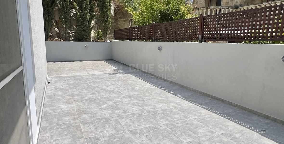 Fully Renovated 2-Bedroom Apartment with Large Private Patio For Rent – Agia Fyla