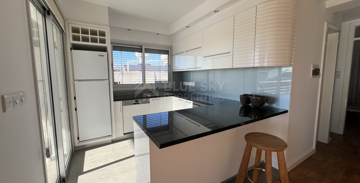 Top-Floor 1+1 Bed Apartment in Kapsalos with Views
