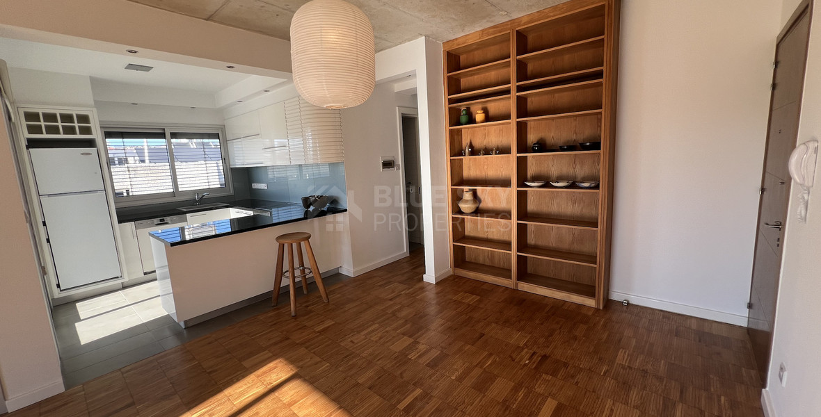 Top-Floor 1+1 Bed Apartment in Kapsalos with Views