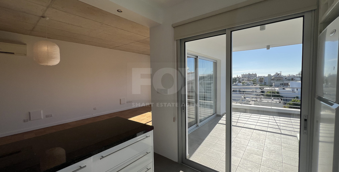 Top-Floor 1+1 Bed Apartment in Kapsalos with Views