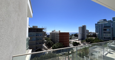 Modern Sea-View 2-Bed Apartment in Agios Tychon