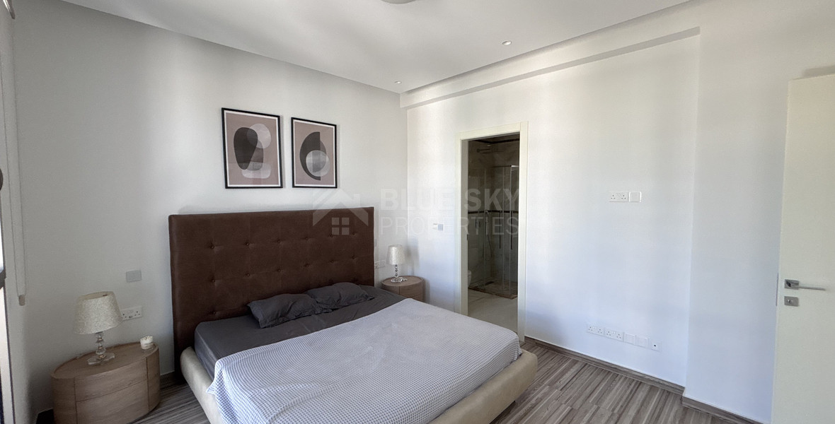 Modern Sea-View 2-Bed Apartment in Agios Tychon