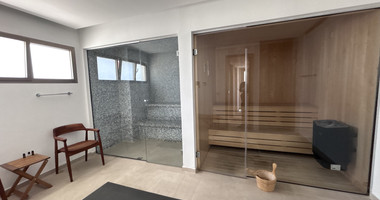 Modern Sea-View 2-Bed Apartment in Agios Tychon
