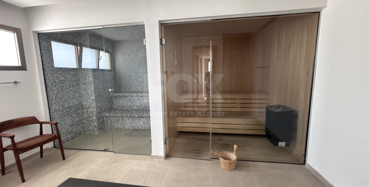 Modern Sea-View 2-Bed Apartment in Agios Tychon