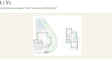Three-Bedroom two storey  Villa with Garden for sale,  in Geroskipou, Paphos