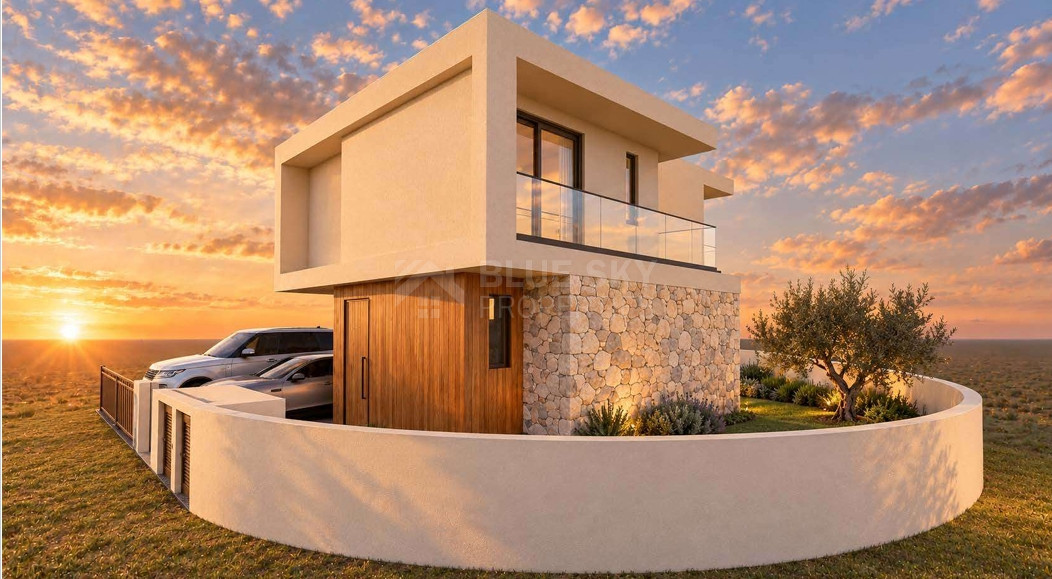 Three-Bedroom two storey  Villa with Garden for sale,  in Geroskipou, Paphos