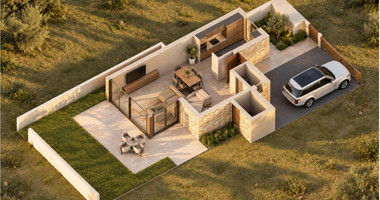 Modern Three-Bedroom Villa in Geroskipou, Paphos with Garden and Communal Pool, For Sale.