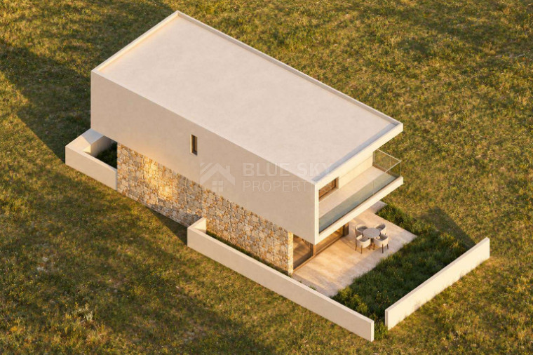 Modern Three-Bedroom Villa in Geroskipou, Paphos with Garden and Communal Pool, For Sale.