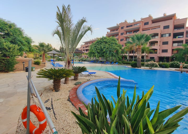 Three Bedroom Ground Floor Apartment with Private Garden & Pool Views ,Universal, Paphos