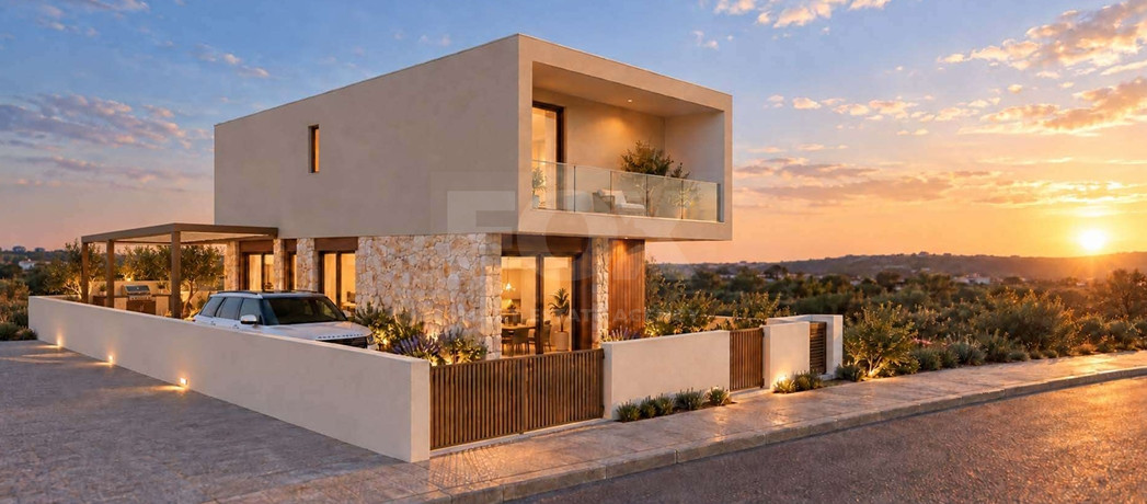 Modern Three-Bed Villa in Agia Marinouda Gated Complex for sale