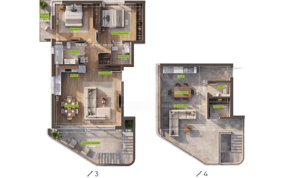 Luxury 2-Bedroom Penthouse with private Roof Garden for Sale in Limassol