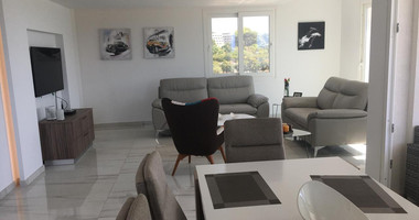 For Rent Luxury Seafront Three-Bedroom Fully Furnished Apartment in Parekklisia