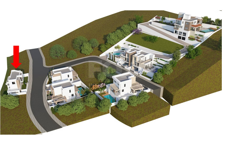 Brand-new semi-detached 3-bedroom house for sale in Palodia