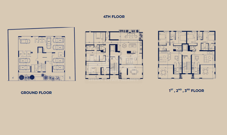 Modern  two bedroom  Apartment in Pafos Center, Gated Complex, for sale