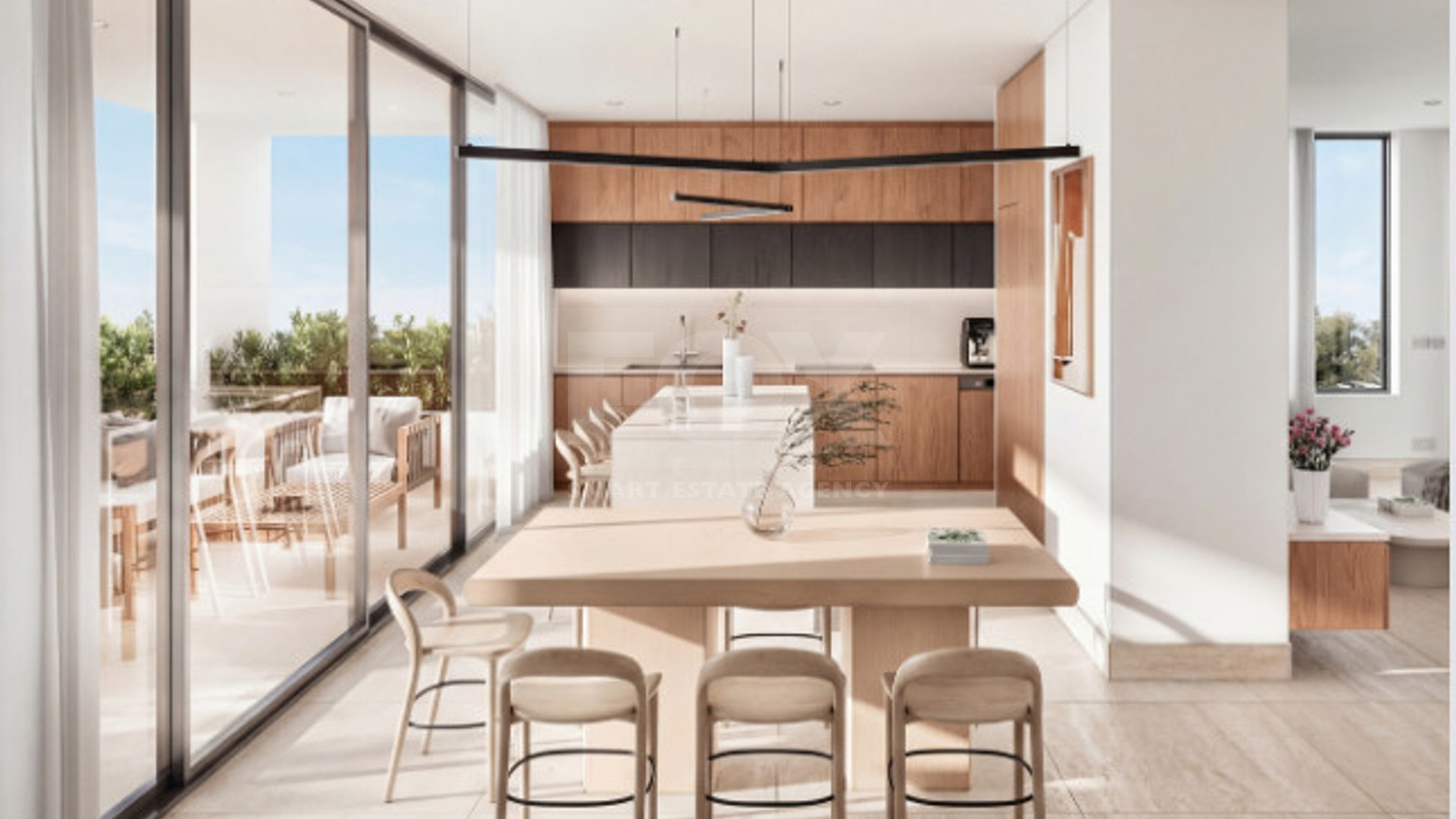 Modern  two bedroom, first floor Apartment in Pafos Center, for sale
