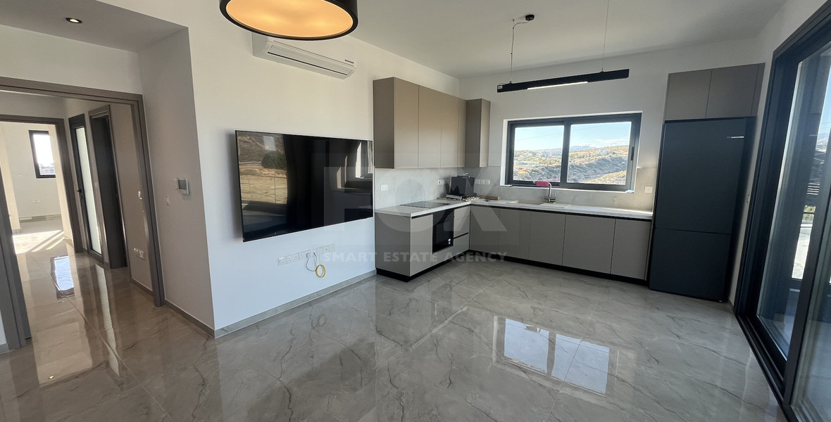 Brand-New 2-Bed Modern Penthouse for Rent in Agia Filaxi with Sea and City Views