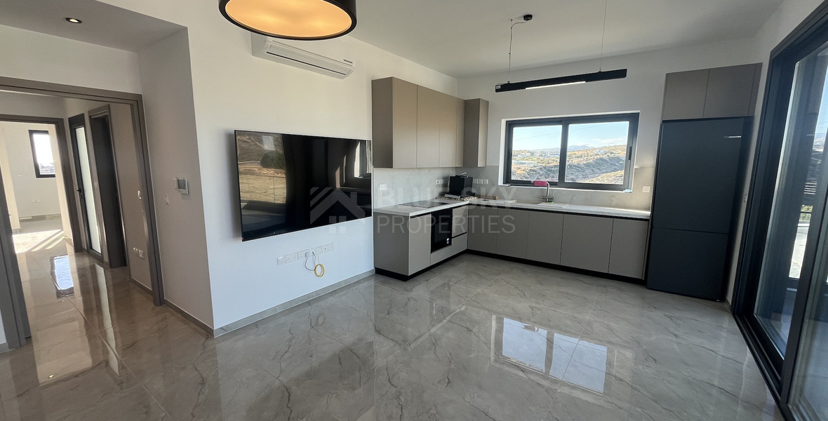 Brand-New 2-Bed Modern Penthouse for Rent in Agia Filaxi with Sea and City Views