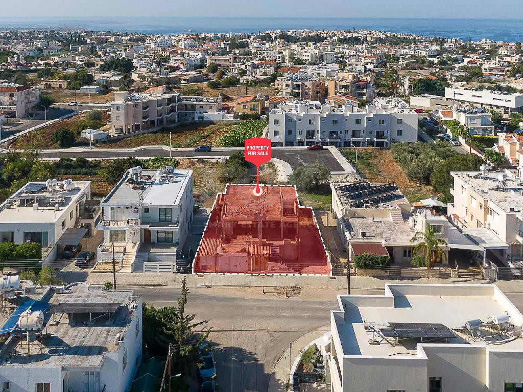 Incomplete Two-Storey Residential Building for Sale in Empa, Paphos, Cyprus