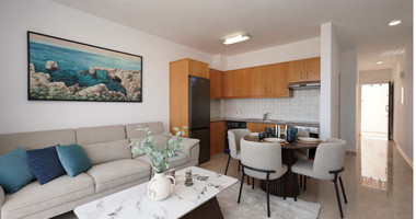 Modern Three-Bed Drousia Maisonette with Sea Views & Pool
