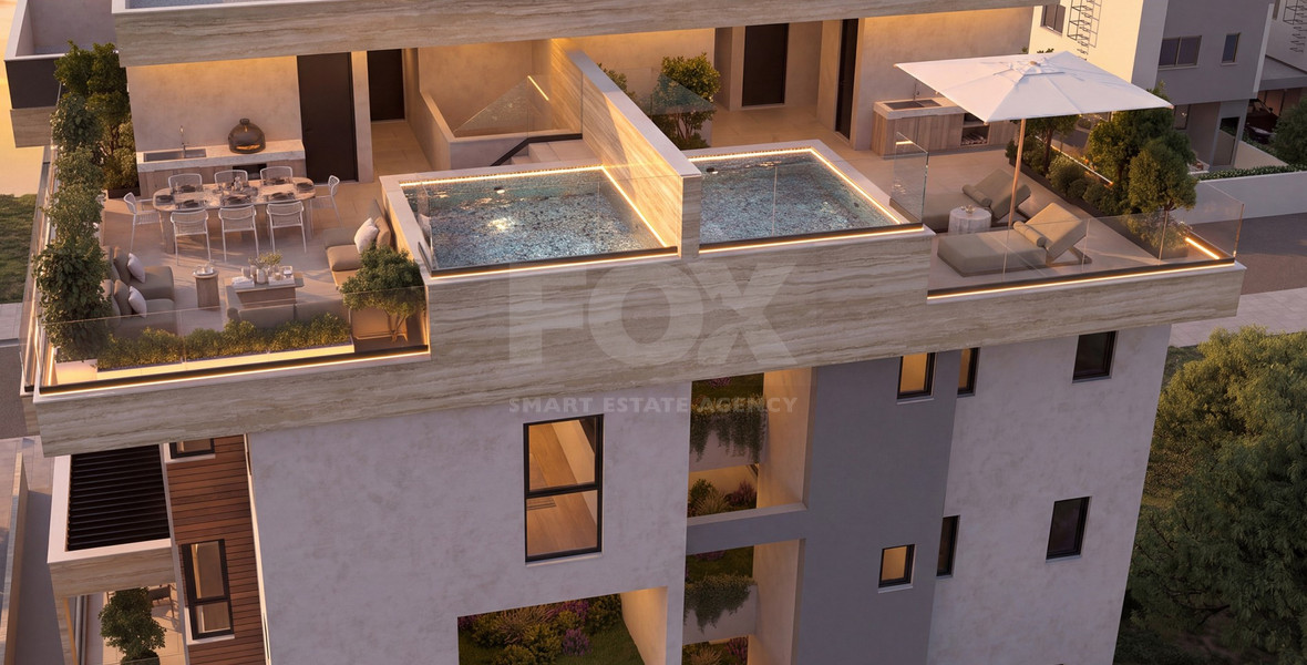 Exclusive Top-Floor 2-Bedroom Penthouse with Private Pool & Roof Garden for Sale in Germasogeia, Limassol