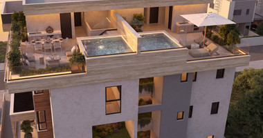 Exclusive Top-Floor 2-Bedroom Penthouse with Private Pool & Roof Garden for Sale in Germasogeia, Limassol