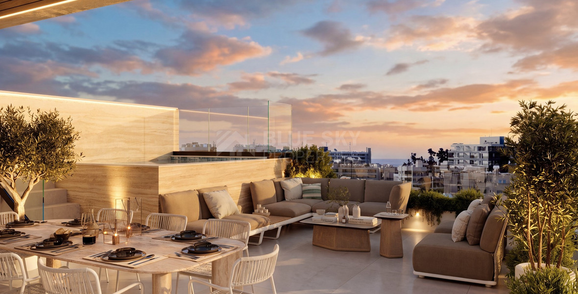 Luxury 3-Bedroom Penthouse for Sale in Germasogeia, Limassol – Private Pool & Roof Garden