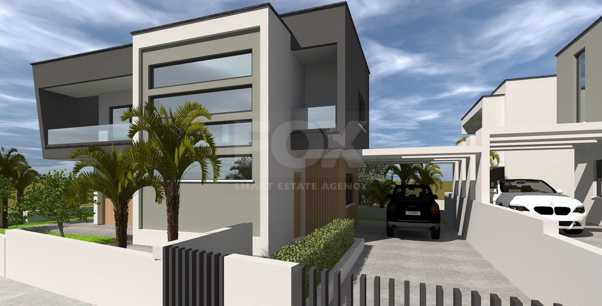 Elegant 3-Bedroom Semi-Detached House with Landscaped Garden For Sale in Ypsonas, Limassol
