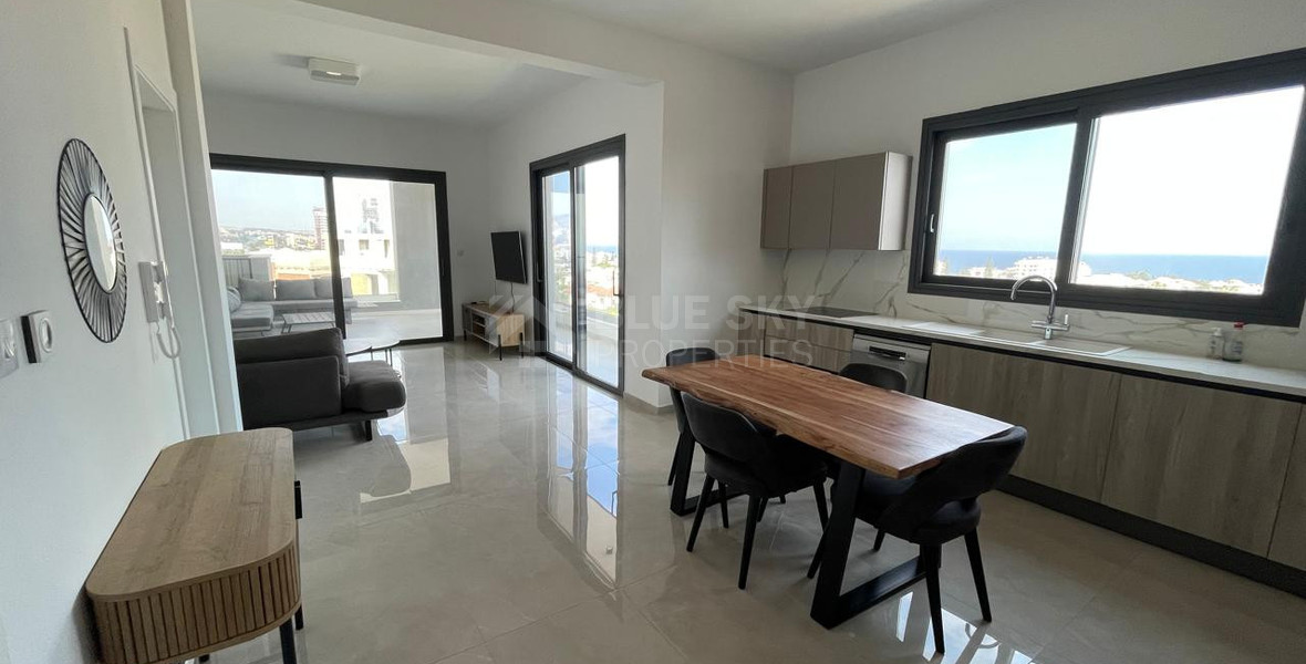 Modern Sea-View 3 Bed Apartment in Potamos Germasogeias For Sale