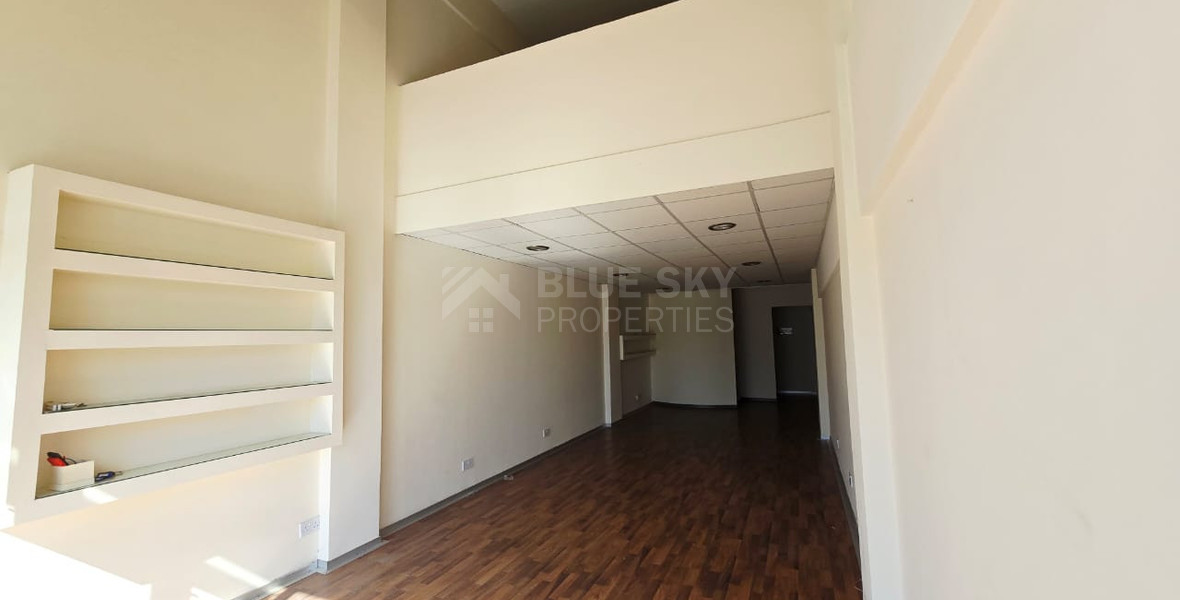 Excellent opportunity to rent a Shop in a prime location on Makarios Avenue, in the heart of the city centre